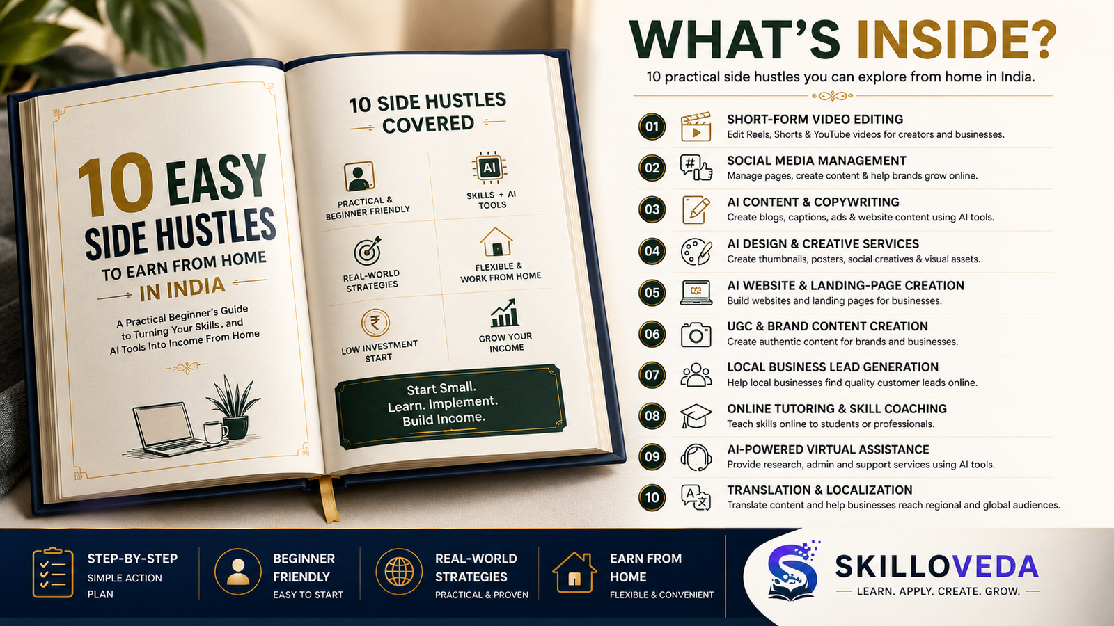 10 Easy Side hustle, What is Inside image