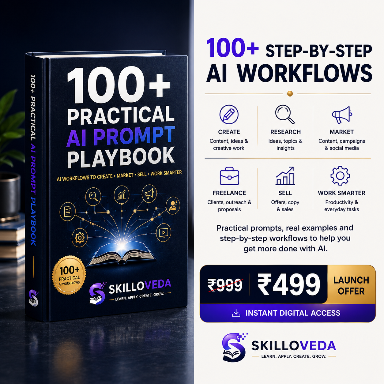 100 plus practical AI Prompt shop page image