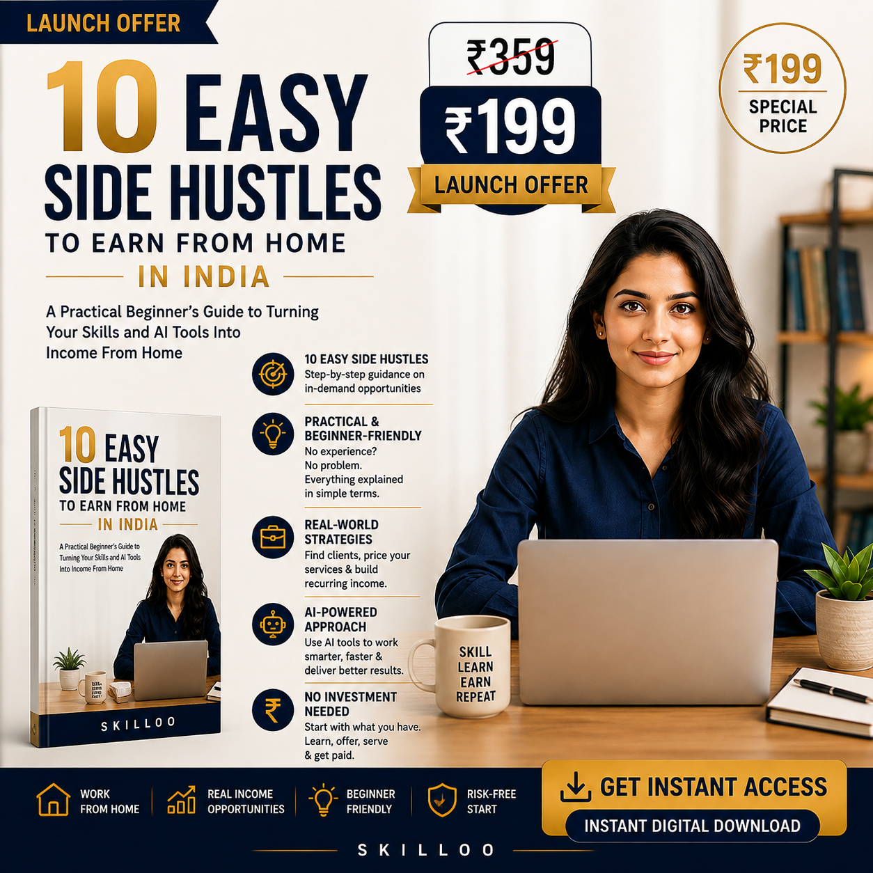 10 Easy Side Hustles to Earn From Home in India